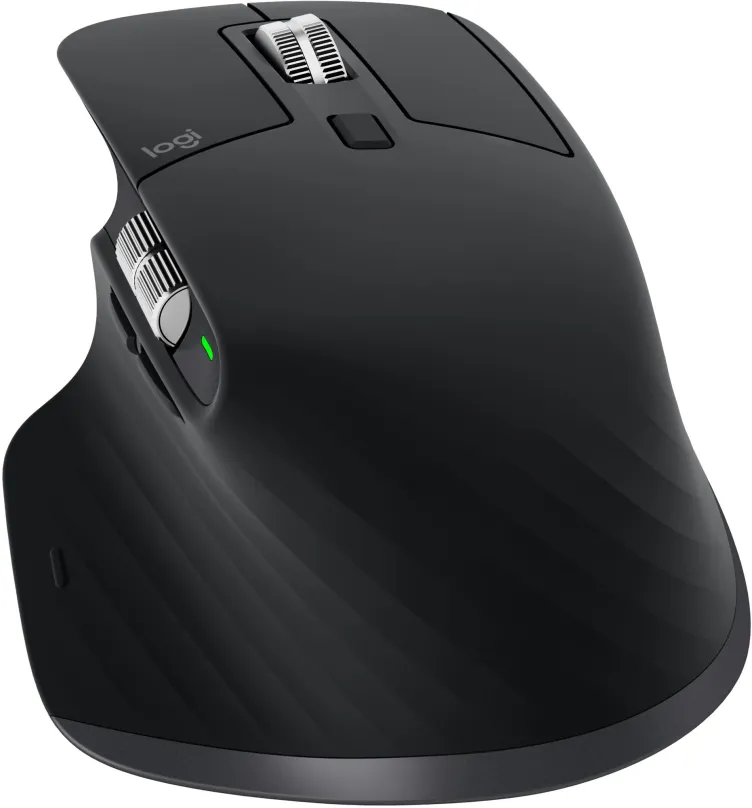 Myš Logitech MX Master 3 Mid Black, bezdrôtová, laserová, 4000DPI, 7 tlačidiel, užívateľsk