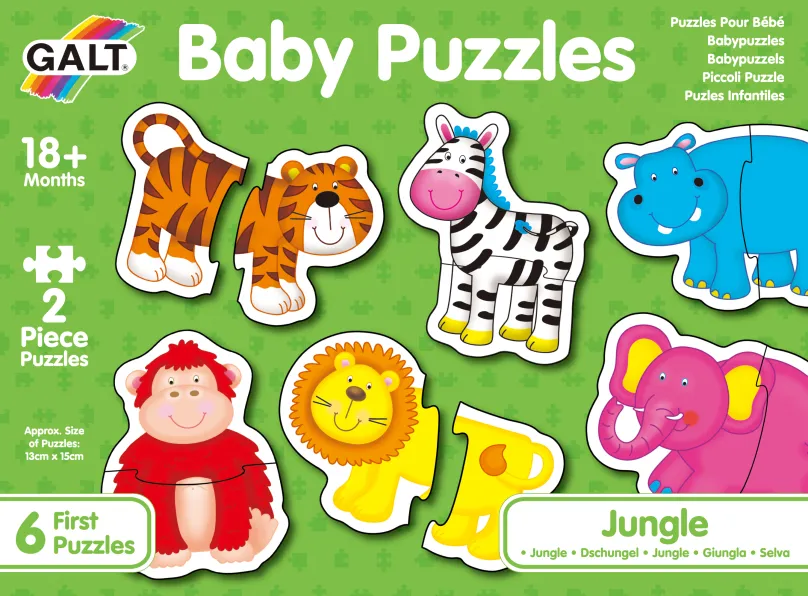 Puzzle pre najmenších - zvieratká v džungli 2.