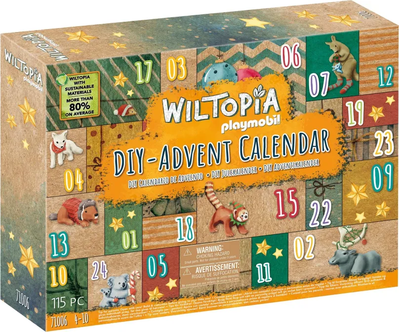 Adventný kalendár Playmobil 71006 DIY Adventný kalendár: Zvieracia cesta okolo sveta