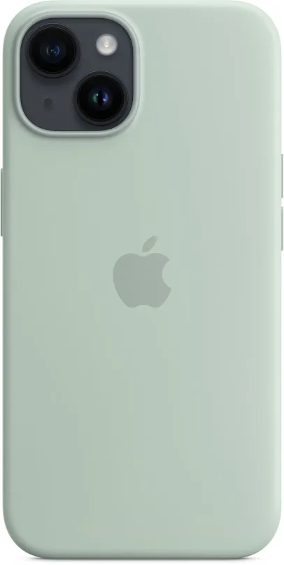 Kryt na mobil Apple iPhone 14 Silikónový kryt s MagSafe dužnatkovo modrý