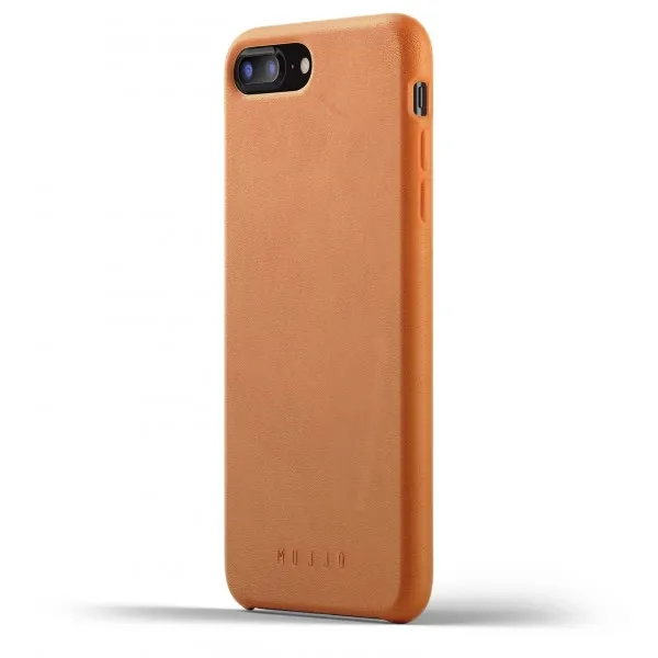 MUJJO Full Leather Case pre iPhone 8 Plus / 7 Plus - žltohnedý