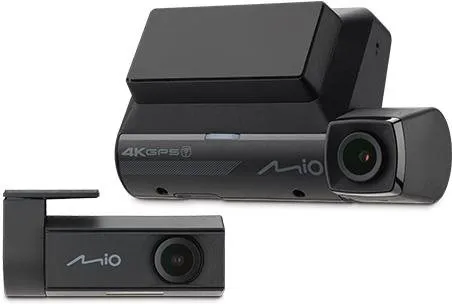 Kamera do auta MIO MiVue 955W 4K Dual, duálna, so snímačom CMOS, uhol záberu 140 °, 0,11 &
