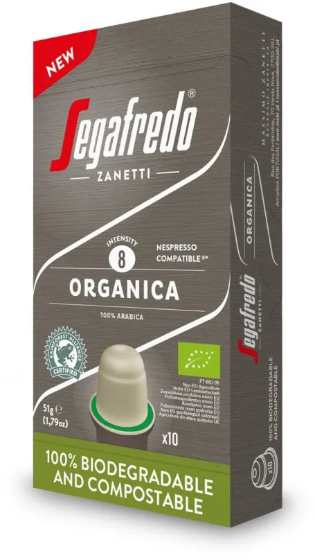 Kávové kapsule Segafredo CNCC Organica 10 x 5,1 g