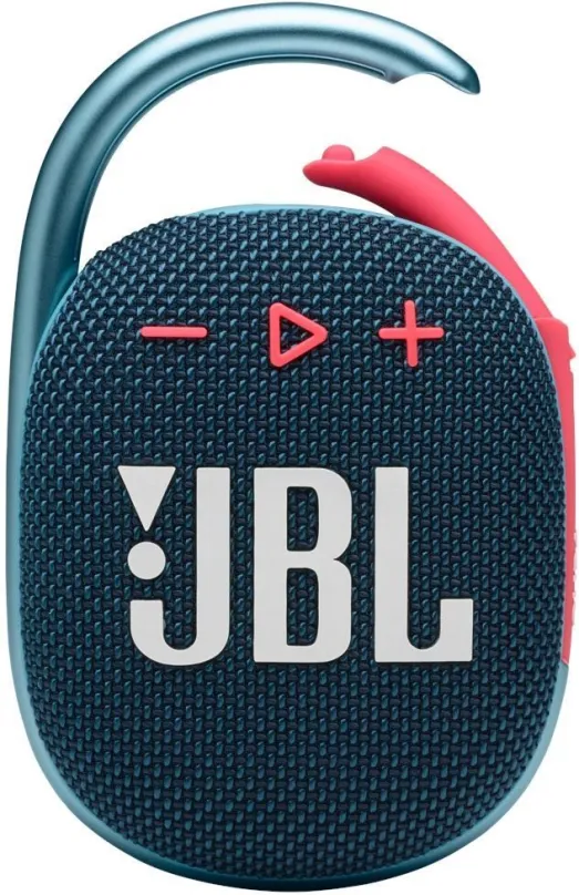 Bluetooth reproduktor JBL Clip 4 blue coral, aktívny, s výkonom 5W, frekvenčný rozsah od 1