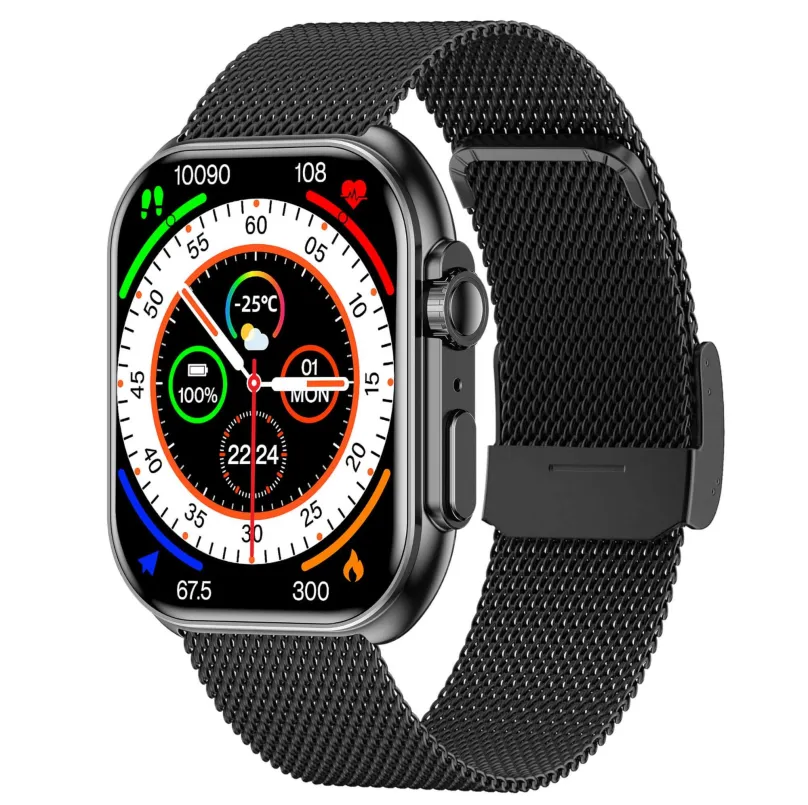 Chytré hodinky ARMODD Squarz 12 Ultimate čierna, kovový + silikónový remienok
