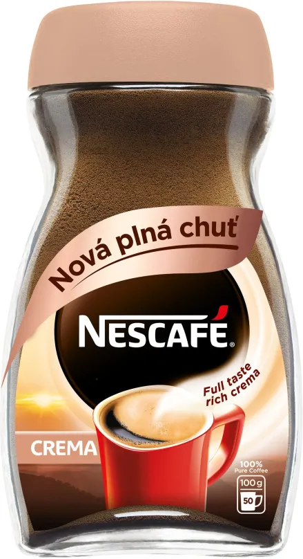Káva NESCAFÉ, CLASSIC Crema Sklo 100g, instantné,