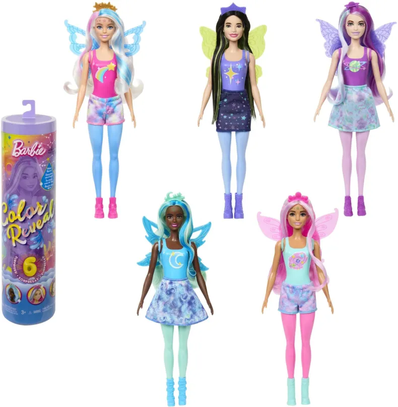 Bábika Barbie Color Reveal Barbie dúhová galaxia
