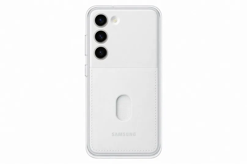 Kryt na mobil Samsung Galaxy S23 Ochranný kryt Frame biely