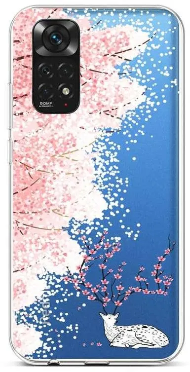 Kryt na mobil TopQ Kryt Xiaomi Redmi Note 11 silikón Blooming Deer 71885