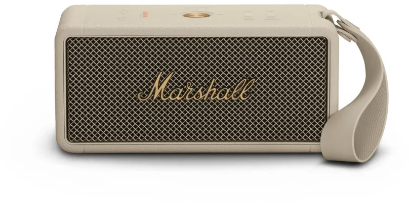 Bluetooth reproduktor Marshall Middleton Cream, aktívny, frekvenčný rozsah od 50 Hz do 200