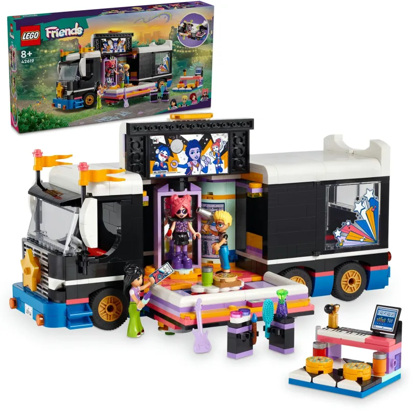 LEGO stavebnica LEGO® Friends 42619 Autobus pre turné popových hviezd