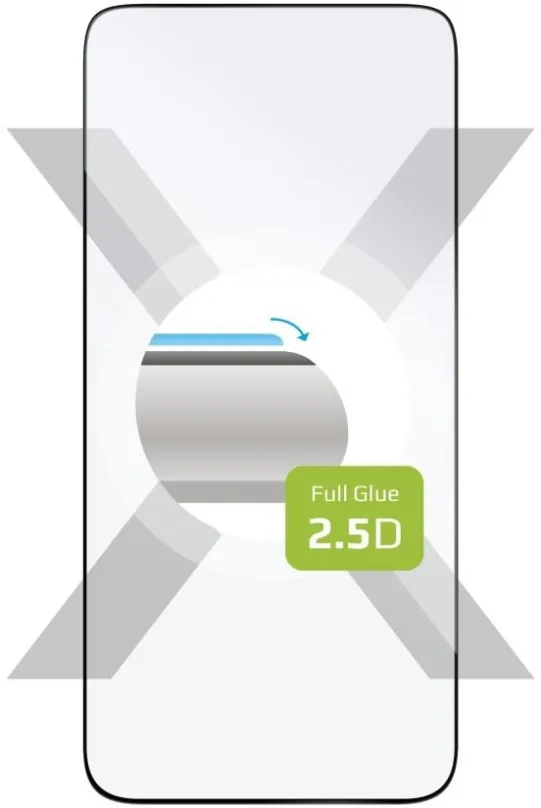 Ochranné sklo FIXED FullGlue-Cover pre Samsung Galaxy S24 s podporou čítačky v displeji čiernej