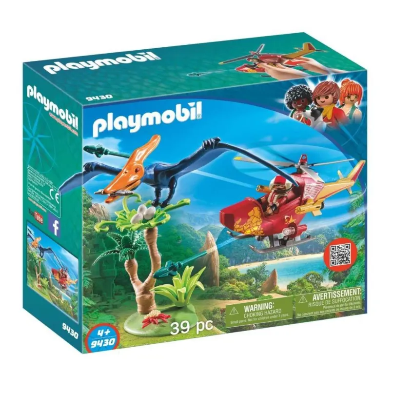 Playmobil 9430 Vrtuľník s Pterodaktylom