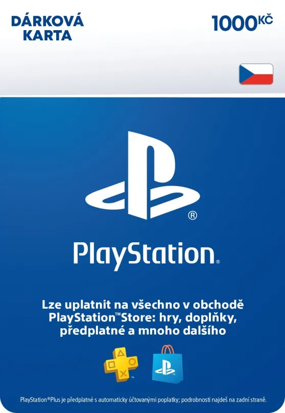 Dobíjacie karta PlayStation Store - Kredit 1000 Sk - CZ Digital