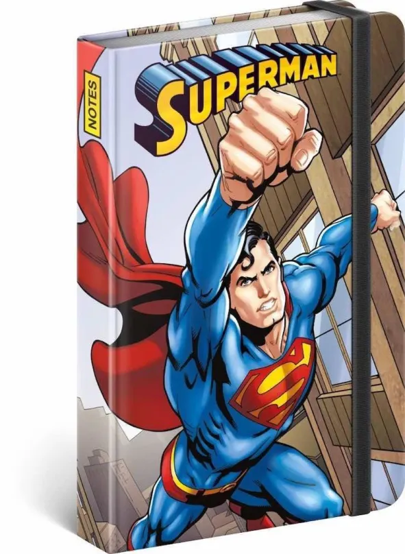 Zápisník PRESCOGROUP Superman - Day of Doom, linajkový, 11 x 16 cm