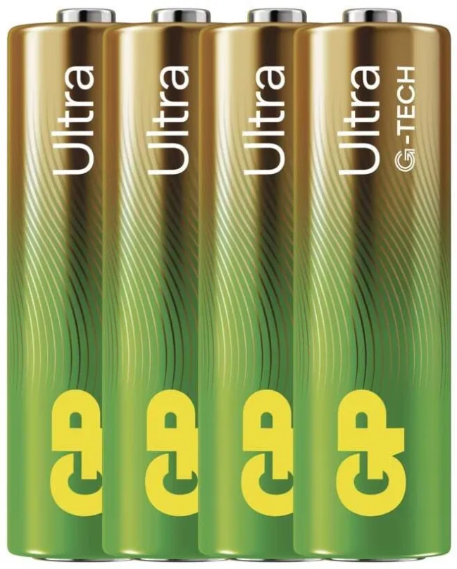 Jednorazová batéria GP Alkalická batéria Ultra AA (LR6), 4 ks