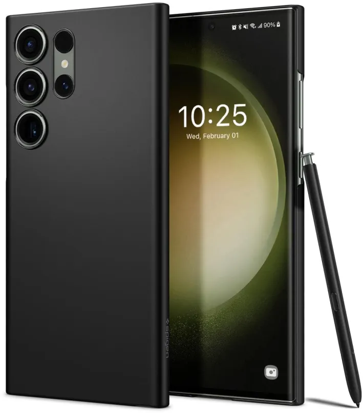 Kryt pre mobil Spigen Air Skin Black Samsung Galaxy S23 Ultra