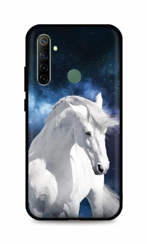 Kryt na mobil TopQ Realme 6i silikón White Horse 56400