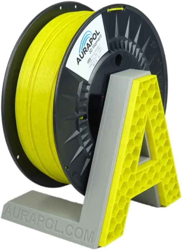 Filament AURAPOL PLA 3D Filament Žltý Mramor 1 kg 1,75 mm
