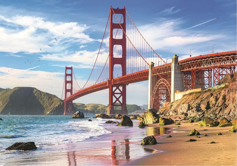 Puzzle Trefl Puzzle Most Golden Gate, San Francisco, USA 1000 dielikov