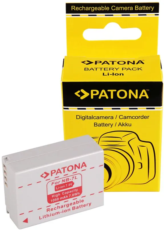 Batérie pre fotoaparát Paton pre Canon NB-7L 750mAh Li-lon