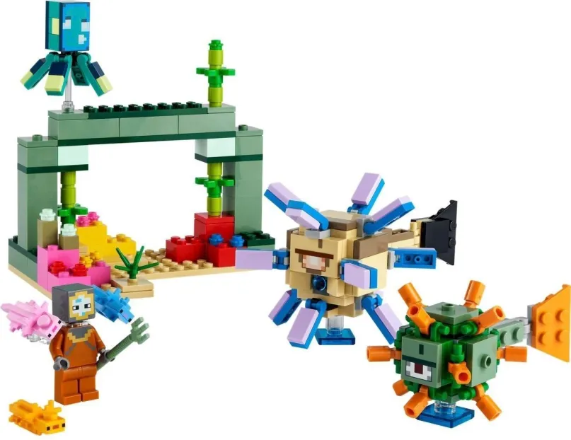 LEGO stavebnica LEGO® Minecraft® 21180 Bitka so strážcami
