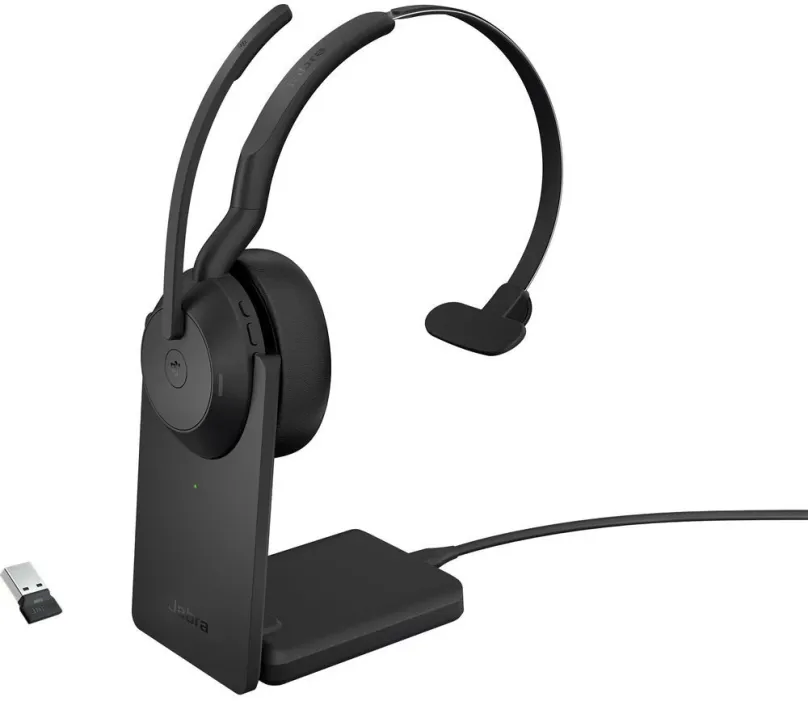 Bezdrôtové slúchadlá Jabra Evolve2 55 LINK380A MS Mono STAND