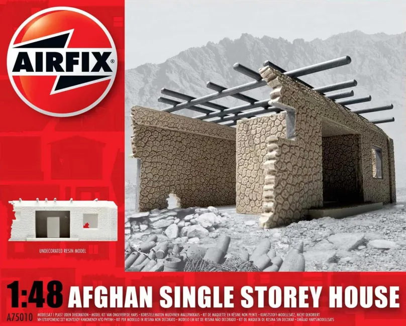 Plastikový model Classic Kit budova A75010 - Afghan Single Storey House