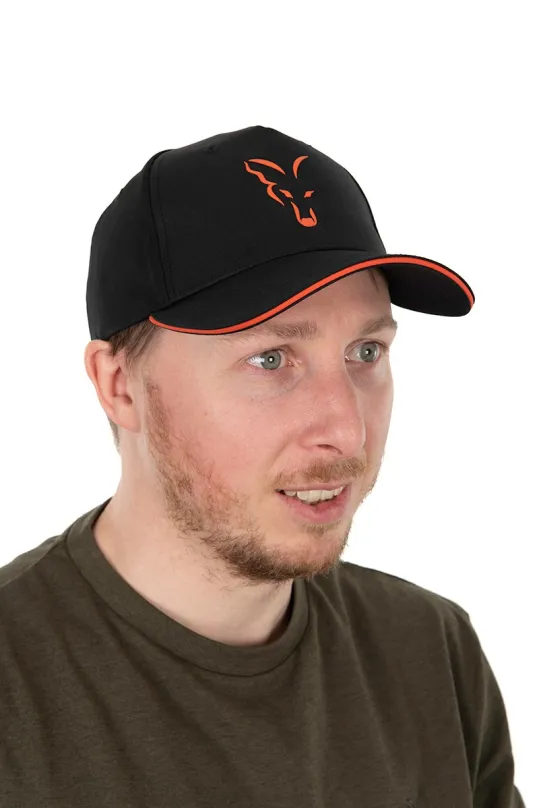 FOX Šiltovka Collection Black/Orange Baseball Cap