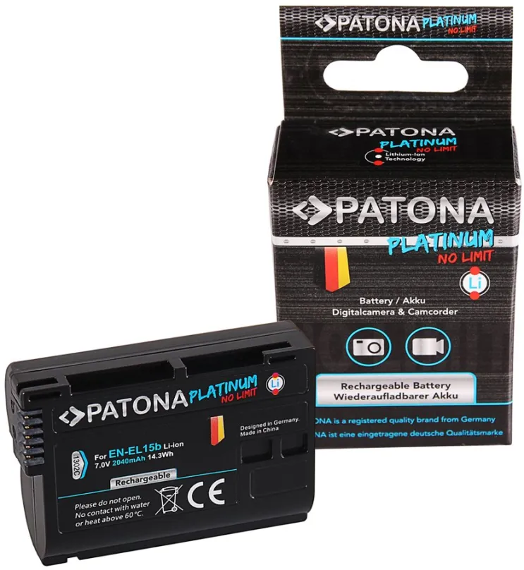 Batérie pre fotoaparát Paton pre Nikon EN-EL15B 2040mAh Li-Ion Platinum