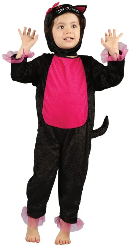 Kostým Šaty na karneval - mačka, 92 - 104 cm