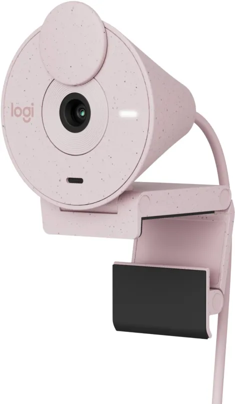 Webkamera Logitech Brio 300 - Rose, s rozlíšením Full HD (1920 x 1080 px), fotografia až 2