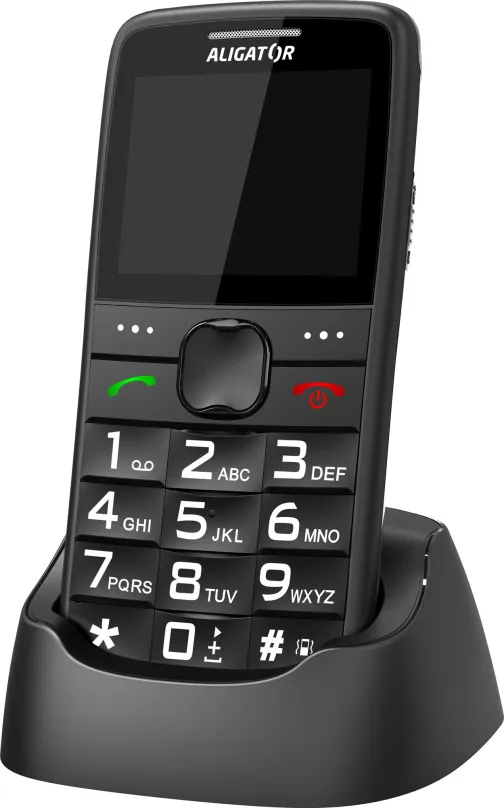 Mobilný telefón Aligator A675 Senior čierna