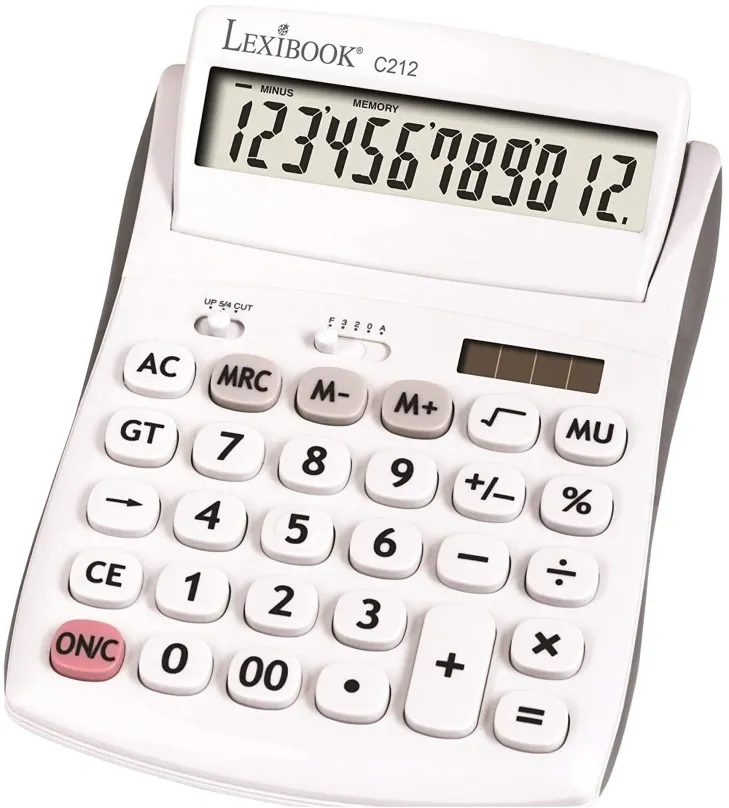Kalkulačka Lexibook 12-miestna vrecková kalkulačka s nastaviteľným uhlom obrazovky