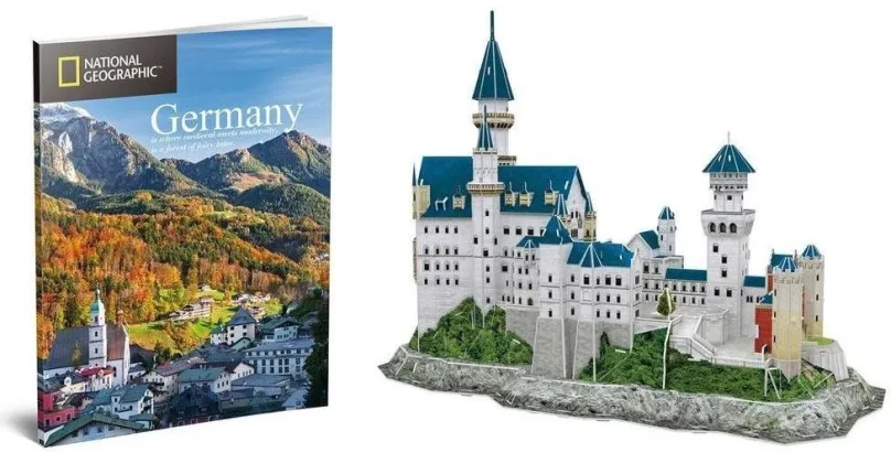 3D puzzle Cubicfun 3D puzzle National Geographic: Neuschwanstein 121 dielikov