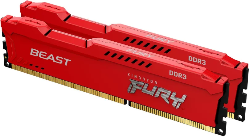 Operačná pamäť Kingston FURY 8GB KIT DDR3 1600MHz CL10 Beast Red