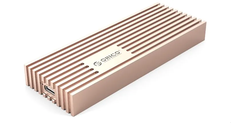 Externý box ORICO M233C3 USB 3.2 M.2 NVMe SSD Enclosure (20G), ružovo-zlaté