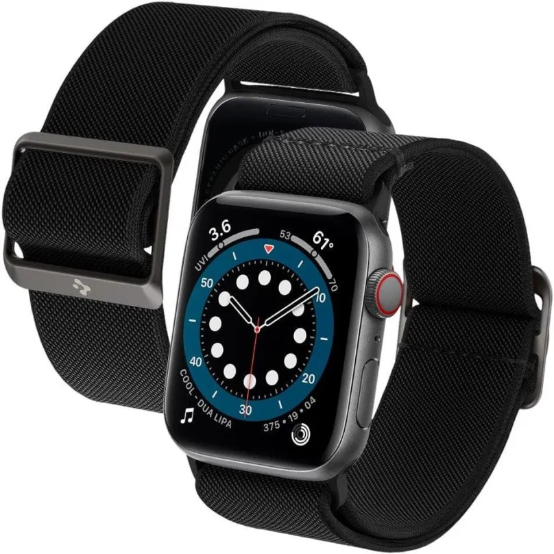 Remienok Spigen Lite Fit Black Apple Watch 42/44/45/Ultra 49mm
