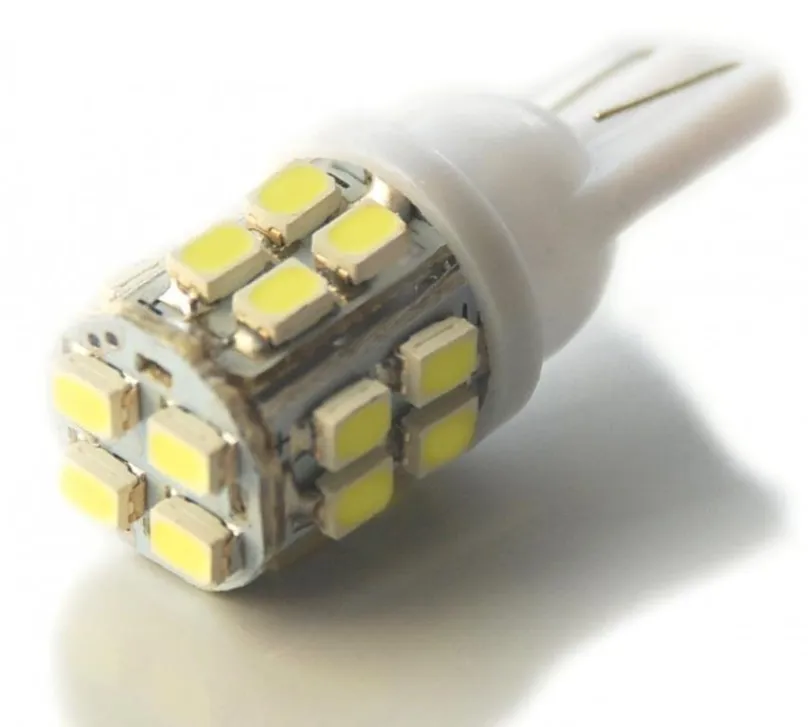 LED autožiarovka Rabel T10 W5W 20 smd biela