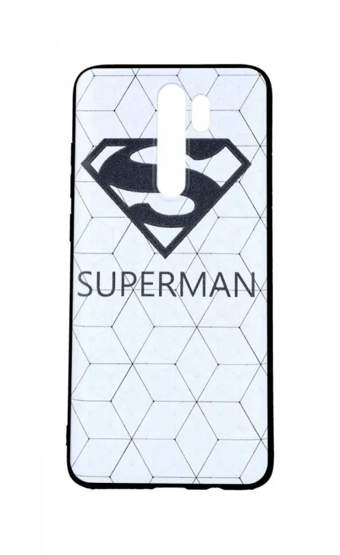 Kryt na mobil TopQ Xiaomi Redmi Note 8 Pre 3D silikón Biely Superman 45715
