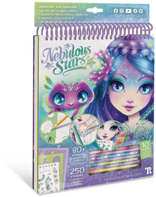 Kreatívna sada Nebulous Stars Kreatívny sketchbook Nenuphia