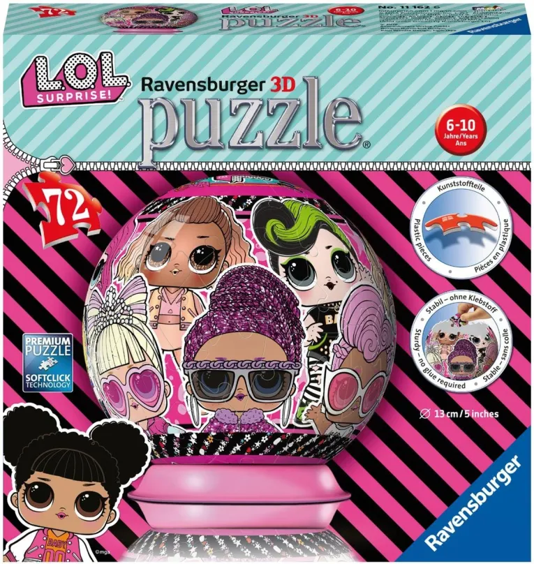 3D puzzle Ravensburger 111626 Ball LOL