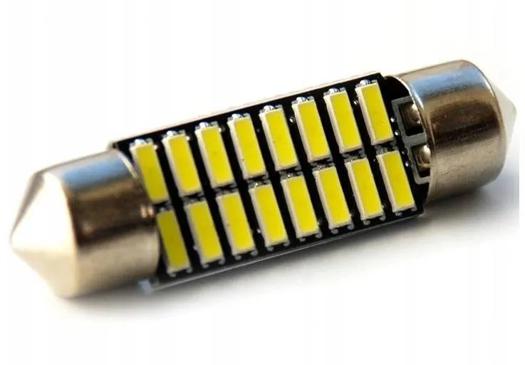 LED autožiarovka Rabel 36 mm 16 smd 4014 C3W C5W C10W SV8,5 biela
