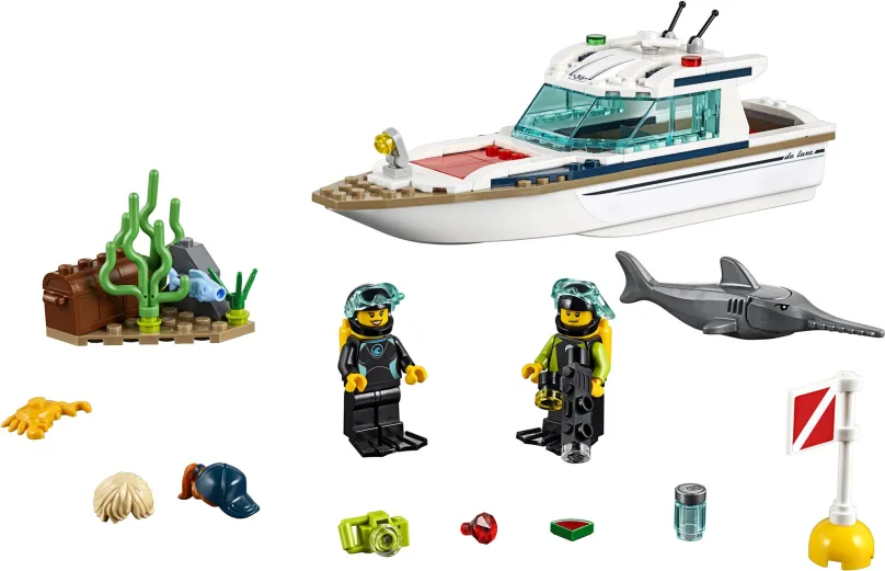 LEGO stavebnice LEGO City 60221 Potápačská jachta