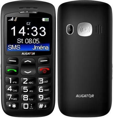 Mobilný telefón Aligator A670 Senior Black