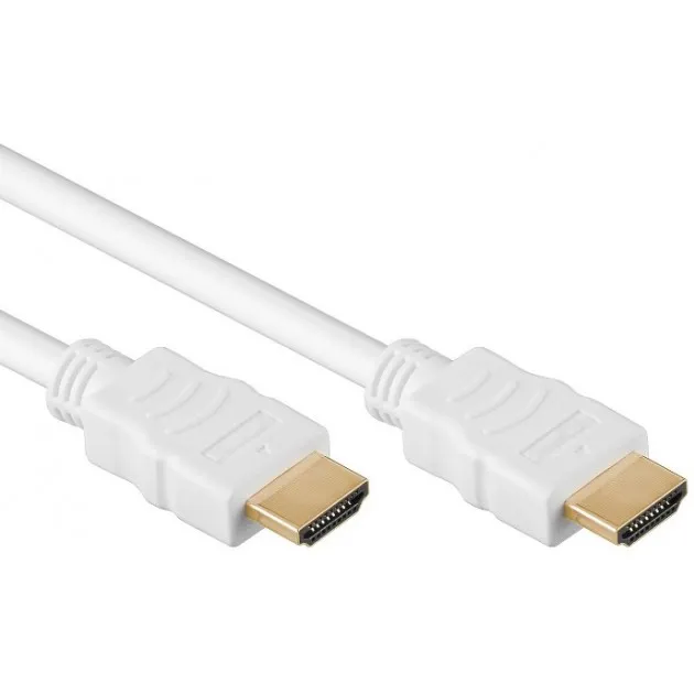 Goobay High Speed ​​HDMI kábel s Ethernetom, HDMI M - HDMI M, 0,5m, biely