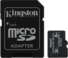 Pamäťová karta Kingston MicroSDHC 8GB Industrial + SD adaptér