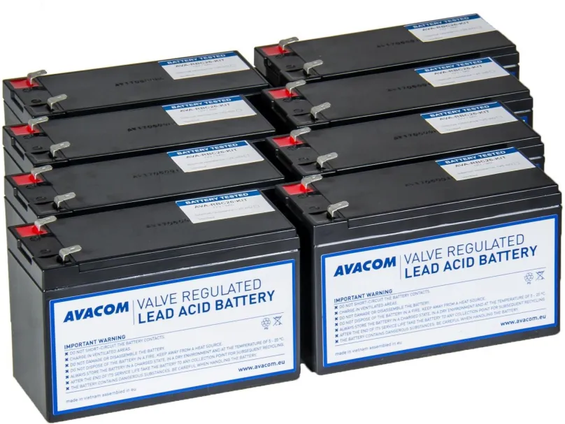 Batérie pre záložné zdroje AVACOM RBC26 - kit na renováciu batérie (8ks batérií)