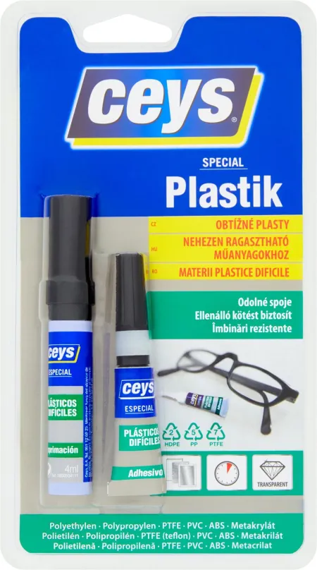 Lepidlo SPECIAL PLASTIK na ťažké plasty 3 g + 4 ml
