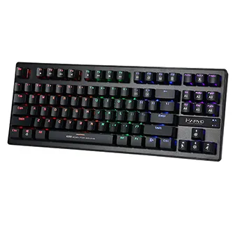 Marvo KG901, klávesnica CZ/SK, herné, modré spínače typ drôtová (USB), čierna, mechanická, podsvietenie